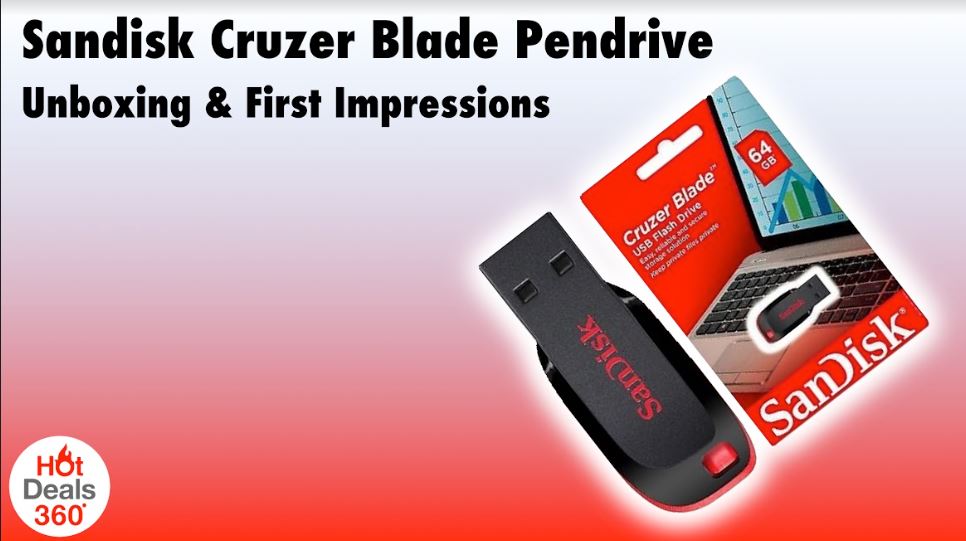SANDISK Cruzer Blade 64GB, USB 2.0, Flash drive, Pendrive, Red, 5Y